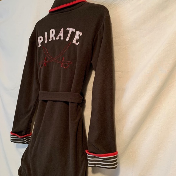 Timbo Dino Pirate Fleece Cotton Lined Robe Youth Size 12 - Picture 7 of 11